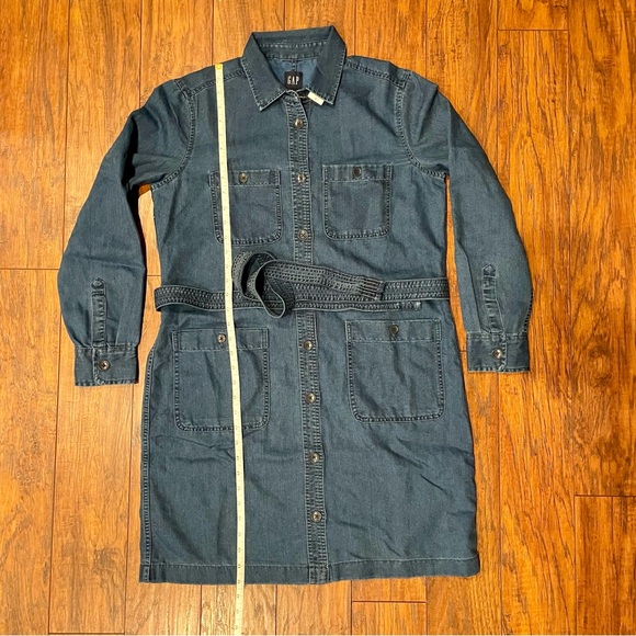 GAP Tie Waist Denim Dress - Picture 15 of 16